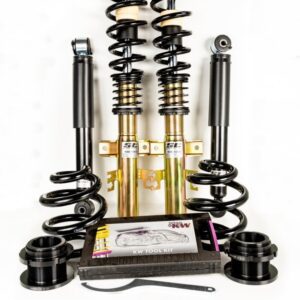 Car suspension components and tool kit arrangement.